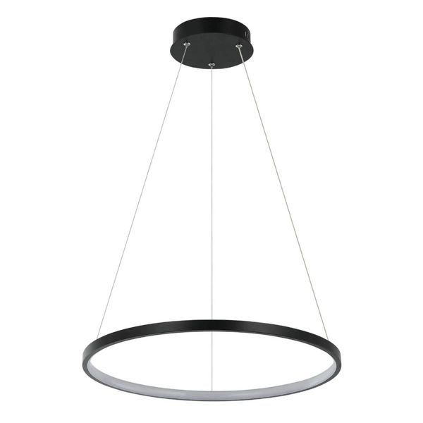 Lampa wisząca RING LP-909/1P 4S BK Light Prestige LED 24W 4000K okrągła oprawa metalowa zwis czarny