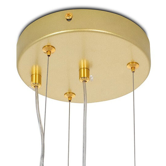 Lampa wisząca loftowa Sesto MSE010100336 Moosee druciak złota