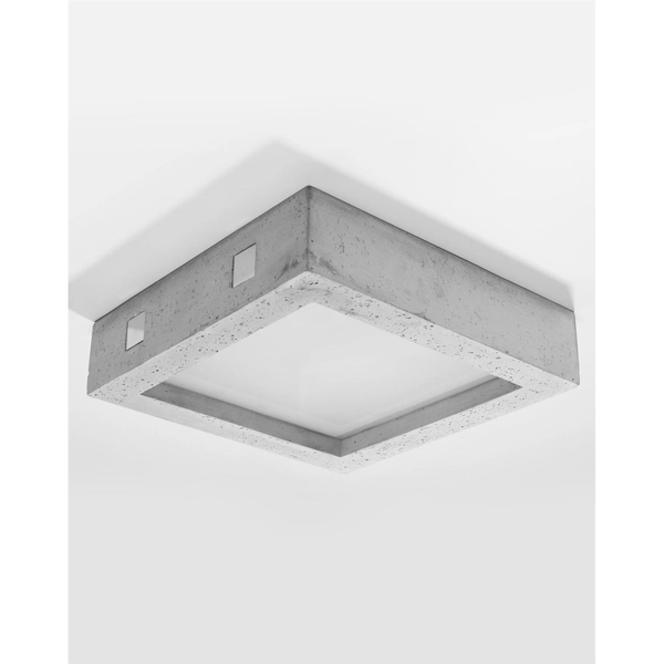 Betonowy plafon kuchenny SL.0995 LED 18W kwadratowa lampa sufitowa