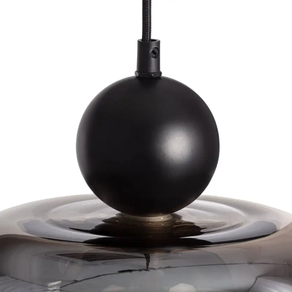 Szklana lampa wisząca Cartier ABR-LWS-C-CAR loftowa nad stół przydymiona