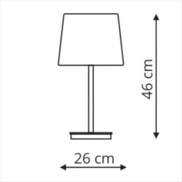 Stojąca LAMPKA biurkowa MARBELLA LP-332/1T BK Light Prestige abażurowa LAMPA stołowa klasyczna czarna