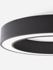 Okrągły plafon pokojowy Claro pierścień LED 50W 2700-4000K czarny