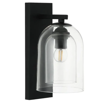 Szklana naścienna lampa Elaris LP-8103/1W TR nad stolik przezroczysty