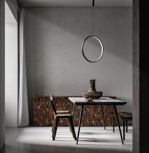 Lampa wisząca koło Massima AZ5253 LED 25W 3000K circle czarny