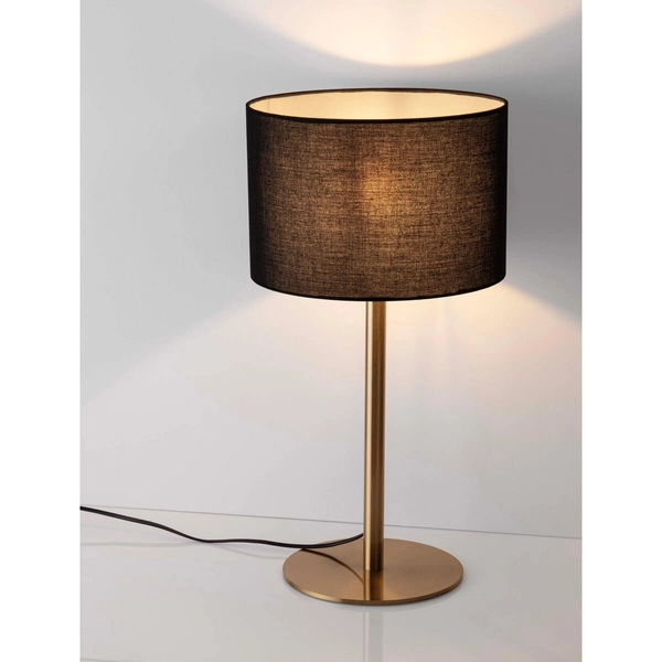 Nocna lampka do sypialni GUAVIARE LE44957 metalowa czarna złota