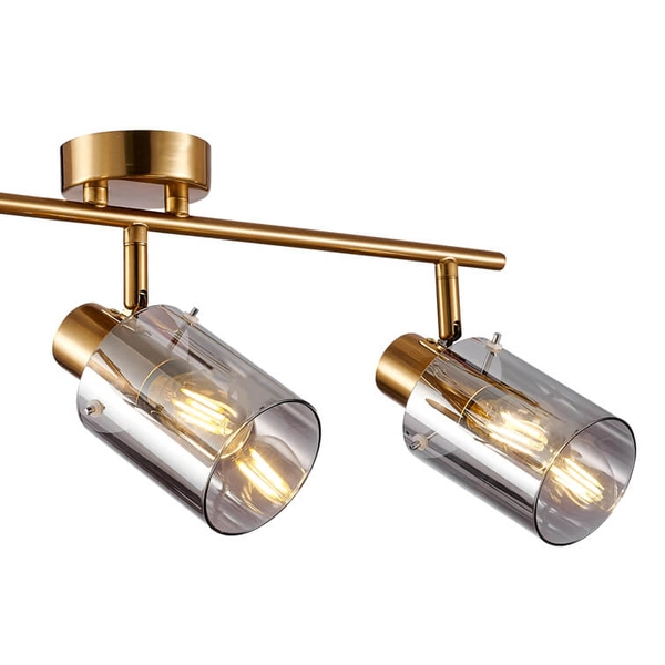 Lampa potrójna natynkowa Sardo SPL-5581-3-BRO-SG Italux szary mosiądz