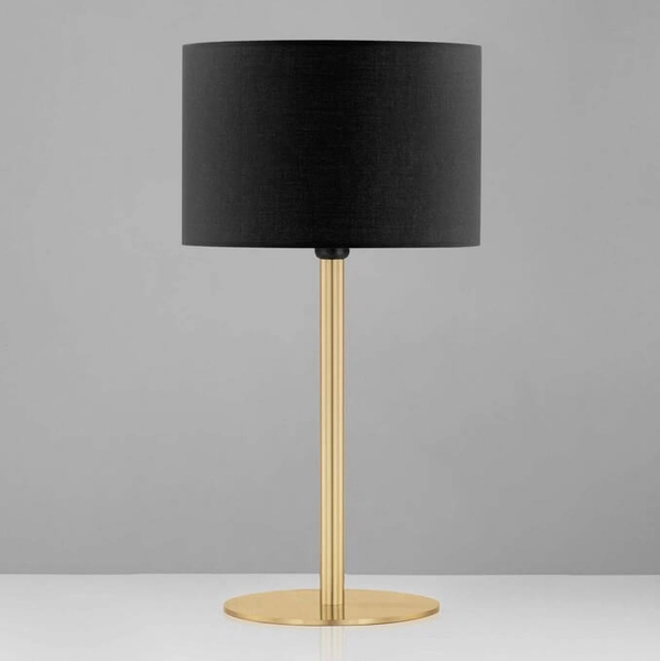 Nocna lampka do sypialni GUAVIARE LE44957 metalowa czarna złota