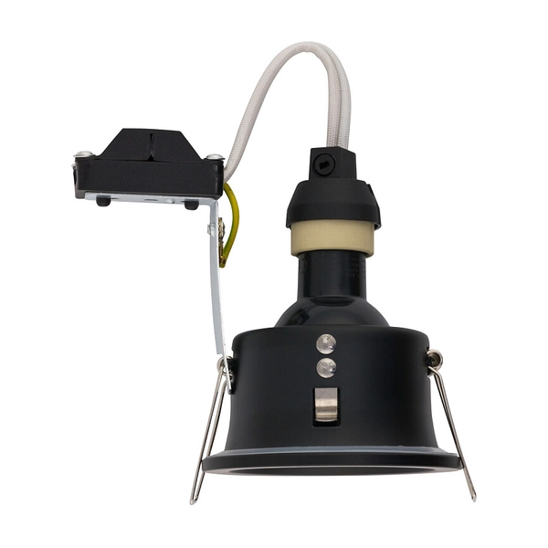 Podtynkowa lampa okrągła Charlie 8367 czarne oczko IP54 łazienkowe