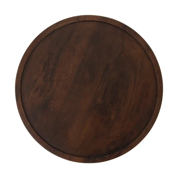 Kawowy stolik BRERA MM001501100412 brązowa drewniana do salonu 45cm