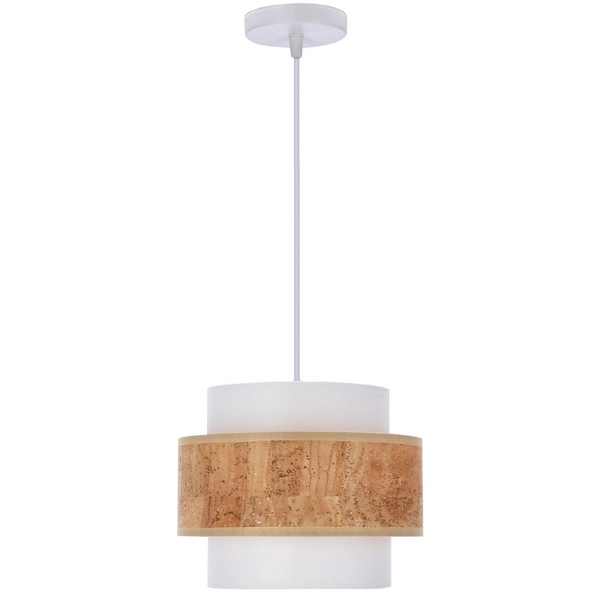 Wisząca lampa Cork 31-18113 Candellux zwis biały beżowy