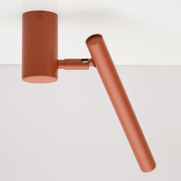 Metalowa lampa sufitowa Sopel 41471 tubka ruchoma ceglana