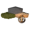 Plafon do kuchni Green 15199-70 Just Light bańka zielony drewniany szary OUTLET