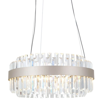 Lampa zwis Horna PND-34386-1-CH-CL LED 36W 3000K szampański przezroczysty