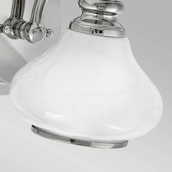 Nowoczesny kinkiet Ainsley HK-AINSLEY1-BATH Hinkley IP44 szkło chrom