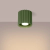 Ryflowana sufitowa lampa AURA oliwkowa SL.1794 GU10 metalowa