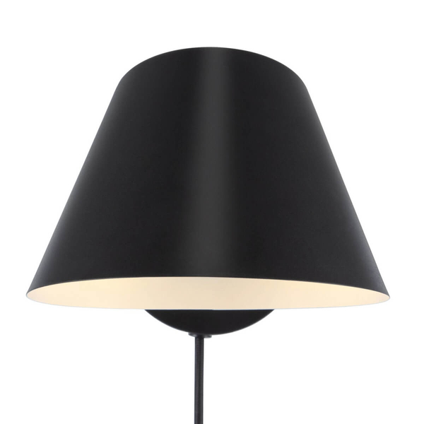 Ścienna lampa Stay 2220381003 DFTP industrialna do sypialni czarna