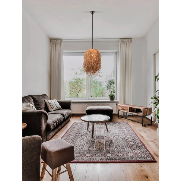 Zwisająca lampa nad stół JACINTO LE44522 do jadalni boho naturalna