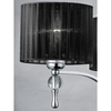 Wisząca lampa pałacowa Impress nad stolik czarna chrom