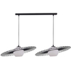 LAMPA wisząca SOL 32040 Sigma metalowa OPRAWA druciana ZWIS modernistyczny szklana kula ball czarna biała