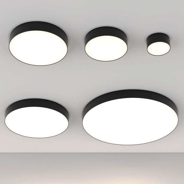 Ledowy plafon Zon C032CL-L32B4K 26W okrągły czarny