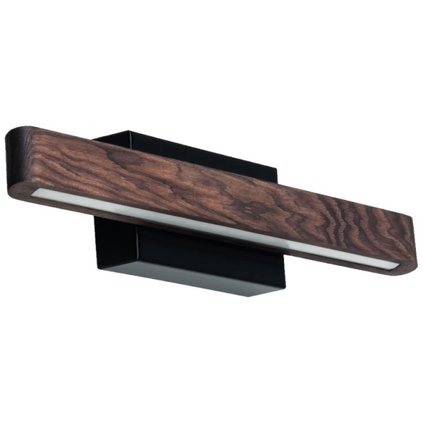 Ścienna lampa FORESTIER 25716104 eko LED 5,5W 3000K belka drewno czarna