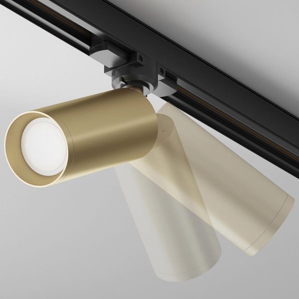 3-fazowa lampa do szynoprzewodu Focus TR028-3-GU10-MG tubka złota