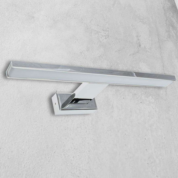 Kinkiet LAMPA ścienna SHINE ML028 Milagro metalowa OPRAWA LED 7W 4000K nad lustro do łazienki galeryjka IP44 chrom
