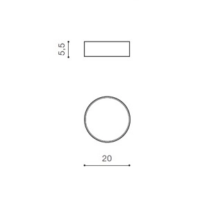 Lampa sufitowa Casper AZ4493 LED 15W 4000K IP54 szara
