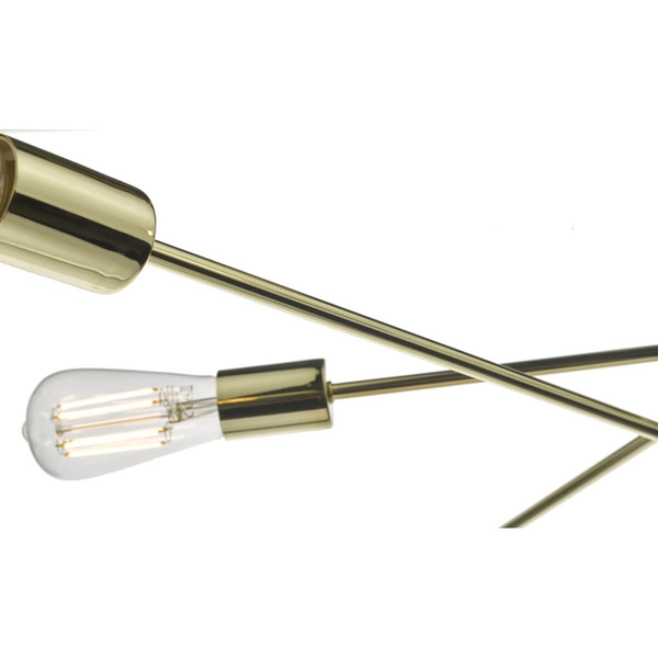 Wielopunktowa lampa wisząca Alana ALA0635 Dar Lighting złota przezroczysta