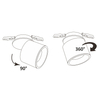 Regulowany wpust biały HARON 309464 sufitowa lampa LED 20W 3000K