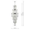 Żyrandol z kryształkami Angel ANG3308 Dar Lighting przezroczysta chrom