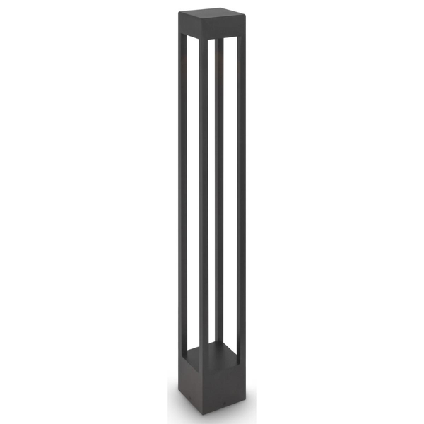 Ogrodowa lampa słupek Elbe O424FL-L10GF Maytoni LED 10W 3000K klatka IP65 grafit