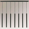 LAMPA wisząca YABU 5529 Shilo metalowa OPRAWA zwis LISTWA sufitowa sople tuby czarne