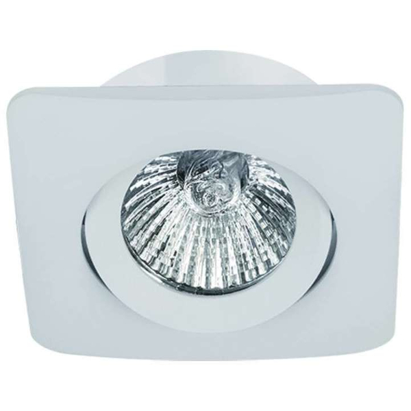 Regulowana LAMPA wpust Bello Bianco Orlicki Design podtynkowa OPRAWA kwadratowa do zabudowy biały