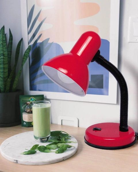 Lampka stojąca na biurko Cariba K-MT-203 CZERWONY czerwona
