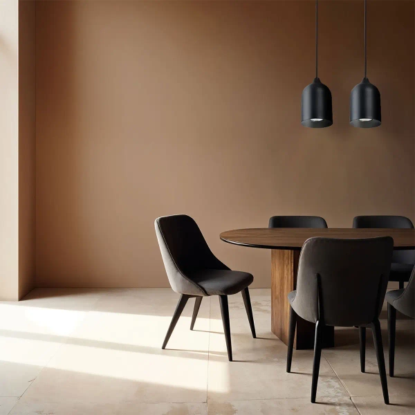 Podwójna wisząca lampa Nilo LP-0110/2L BK nad stół czarny