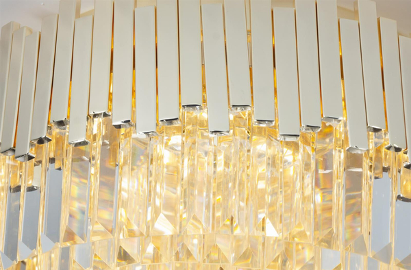 Plafon LAMPA sufitowa TREND C0165 Maxlight szklana OPRAWA okrągła glamour kryształki crystal złote przezroczyste