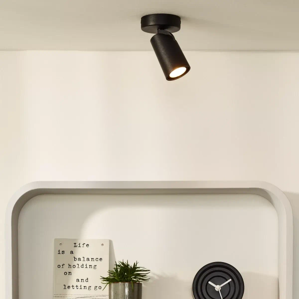 Regulowana lampa natynkowa XYRUS 23954/06/30 Lucide tubka czarna