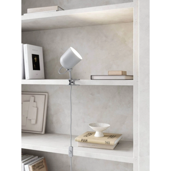 Regulowana lampa z klipsem do czytania Angle 2220362010 szary