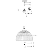 LAMPA wisząca COTTAGE 107981 Markslojd okrągła OPRAWA kopuła koszyk basket zwis czarny