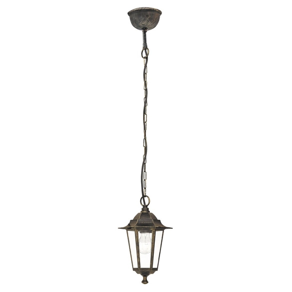 Zewnętrzna LAMPA vintage VELENCE 8238 Rabalux IP43 wisząca OPRAWA ogrodowy ZWIS outdoor złoto antyczne