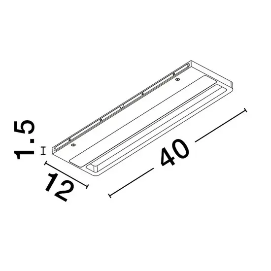 Ścienna lampa podłużna MALVIRA LE45545 LED 12W 3000K biała