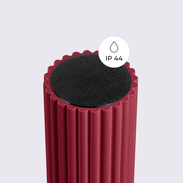 Okrągła lampa sufitowa HALO SL.1748 szklana kula IP44 biała burgundowa