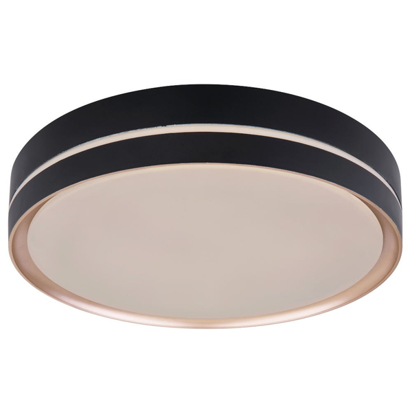 Nowoczesna LAMPA sufitowa MANNI 41759-24 Globo okrągły plafon LED 24W 2700K - 6500K z pilotem czarny