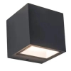 Kinkiet LAMPA ścienna GEMINI 5189125012 Lutec metalowa OPRAWA elewacyjna LED 9W 3000K kostka zewnętrzna IP54 czarna