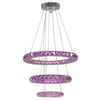 Lampa wisząca glamour Lords 33-63090 Candellux LED 48W RGB z pilotem chrom
