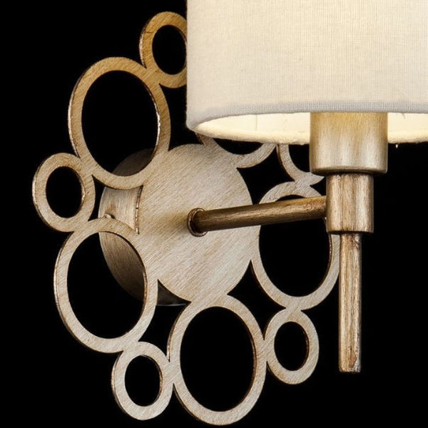 LAMPA ścienna ANNA H007WL-01G Maytoni abażurowa OPRAWA kinkiet złoty