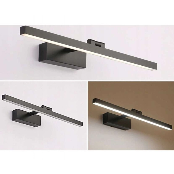 LAMPA ścienna SLP6584 MDECO metalowa OPRAWA kinkiet LED 14W 4000K listwa galeryjka czarna