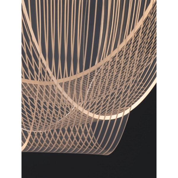 Lampa zwisająca HUARAL LE44435 LED 35W 3000K do salonu siatka złota