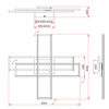 Nasufitowa lampa TESSORA DL107-64423 LED 36W 2700-6000K z pilotem nikiel